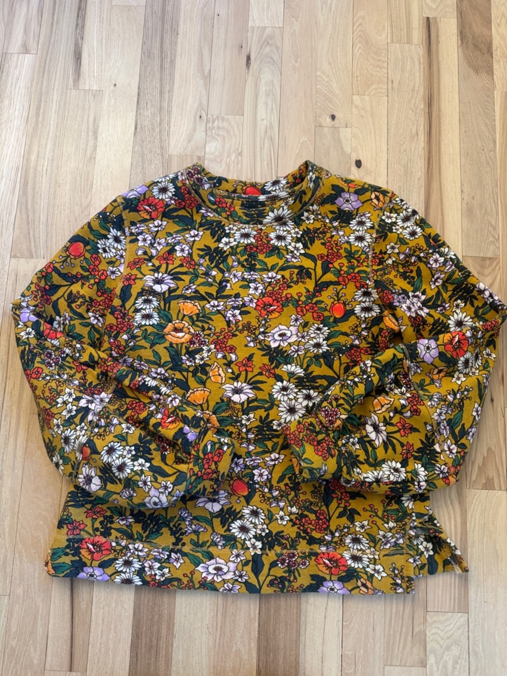 Anthropologie Maeve Floral Wildflower Sweatshirt Anthropologie Floral S - Picture 2 of 9